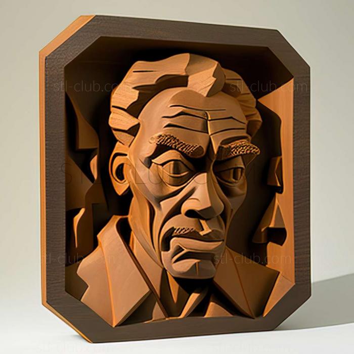 3D мадэль Американский художник Уильям Х.Джонсон. (STL)